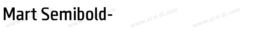 Mart Semibold字体转换